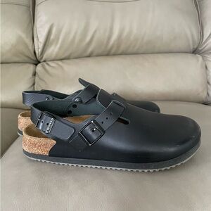 🌸REDUCED Black Birkenstock Tokio clogs with back straps size 38 🌸SALE